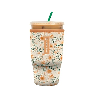 sok it javasok iced coffee amp cold soda insulated neoprene cup sleeve blush blossoms large 30-32oz