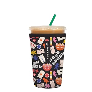 sok it javasok iced coffee amp cold soda insulated neoprene cup sleeve game night medium 22-28oz
