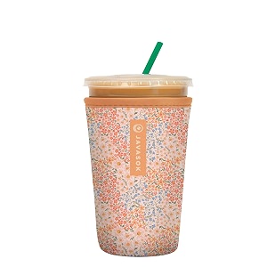 sok it javasok iced coffee amp cold soda insulated neoprene cup sleeve dainty florals medium 22-28oz