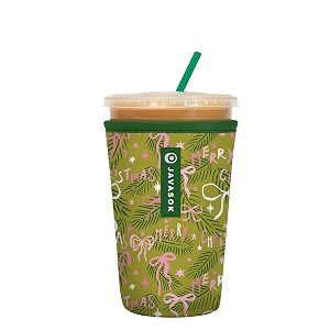 sok it javasok iced coffee amp cold soda insulated neoprene cup sleeve tied with cheer medium 22-28oz