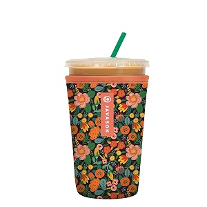 sok it javasok iced coffee amp cold soda insulated neoprene cup sleeve floral affair medium 22-28oz