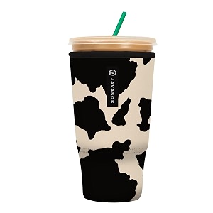 sok it javasok iced coffee amp cold soda insulated neoprene cup sleeve cow print xxlarge 44-48oz