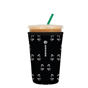 sok it javasok iced coffee amp cold soda insulated neoprene cup sleeve mystical meows medium 22-28oz