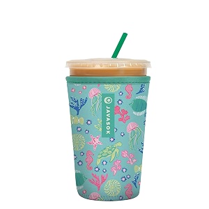 sok it javasok iced coffee amp cold soda insulated neoprene cup sleeve under the sea medium 22-28oz