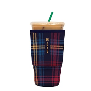 sok it javasok iced coffee amp cold soda insulated neoprene cup sleeve tartan royale large 30-32oz