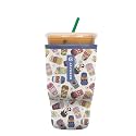 Sok It JavaSok Iced Coffee &amp; Cold Soda Insulated Neoprene Cup Sleeve (Happiest Cup, Large: 30-32oz)