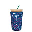 Sok It JavaSok Iced Coffee &amp; Cold Soda Insulated Neoprene Cup Sleeve (Starry Splendor, Medium: 22-28oz)