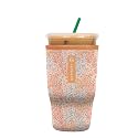 Sok It JavaSok Iced Coffee &amp; Cold Soda Insulated Neoprene Cup Sleeve (Dainty Florals, Large: 30-32oz)