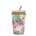 Sok It JavaSok Iced Coffee & Cold Soda Insulated Neoprene Cup Sleeve (Pastel Splendor, Medium: 22-28oz)