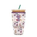 Sok It JavaSok Iced Coffee &amp; Cold Soda Insulated Neoprene Cup Sleeve (Just One More Chapter, XLarge: 38-42oz)