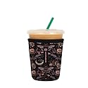 Sok It JavaSok Iced Coffee &amp; Cold Soda Insulated Neoprene Cup Sleeve (Into the Night, Small: 16-20oz)