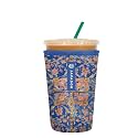 Sok It JavaSok Iced Coffee &amp; Cold Soda Insulated Neoprene Cup Sleeve (Bespoke Blooms, Small: 16-20oz)