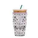 Sok It JavaSok Iced Coffee &amp; Cold Soda Insulated Neoprene Cup Sleeve (Boo-tanicals, Large: 30-32oz)