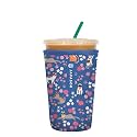 Sok It JavaSok Iced Coffee &amp; Cold Soda Insulated Neoprene Cup Sleeve (Purr-fection, Medium: 22-28oz)