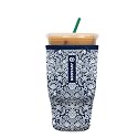 Sok It JavaSok Iced Coffee &amp; Cold Soda Insulated Neoprene Cup Sleeve (Royal Lace, Large: 30-32oz)