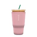 Sok It JavaSok Iced Coffee &amp; Cold Soda Insulated Neoprene Cup Sleeve (Millennial Pink, XLarge: 38-42oz)