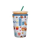 Sok It JavaSok Iced Coffee &amp; Cold Soda Insulated Neoprene Cup Sleeve (Bestie Bites, Medium: 22-28oz)