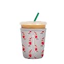 Sok It JavaSok Iced Coffee &amp; Cold Soda Insulated Neoprene Cup Sleeve (Shelf Life, Small: 16-20oz)