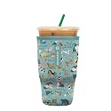Sok It JavaSok Iced Coffee &amp; Cold Soda Insulated Neoprene Cup Sleeve (Dog Days Forever, Large: 30-32oz)