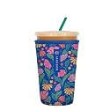 Sok It JavaSok Iced Coffee &amp; Cold Soda Insulated Neoprene Cup Sleeve (Fairy Flora, Medium: 22-28oz)