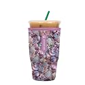 Sok It JavaSok Iced Coffee &amp; Cold Soda Insulated Neoprene Cup Sleeve (Shimmering Shores, Large: 30-32oz)