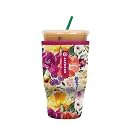 Sok It JavaSok Iced Coffee &amp; Cold Soda Insulated Neoprene Cup Sleeve (Blooming Bright, Large: 30-32oz)