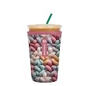 Sok It JavaSok Iced Coffee &amp; Cold Soda Insulated Neoprene Cup Sleeve (Cozy in Color, Medium: 22-28oz)