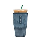 Sok It JavaSok Iced Coffee &amp; Cold Soda Insulated Neoprene Cup Sleeve (Foggy Woods, Large: 30-32oz)