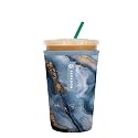 Sok It JavaSok Iced Coffee &amp; Cold Soda Insulated Neoprene Cup Sleeve (Sapphire Drift, Medium: 22-28oz)