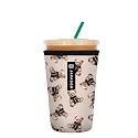 Sok It JavaSok Iced Coffee &amp; Cold Soda Insulated Neoprene Cup Sleeve (Beau Bear, Medium: 22-28oz)