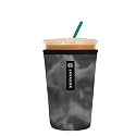 Sok It JavaSok Iced Coffee &amp; Cold Soda Insulated Neoprene Cup Sleeve (Shades of Gray, Medium: 22-28oz)