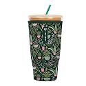 Sok It JavaSok Iced Coffee &amp; Cold Soda Insulated Neoprene Cup Sleeve (Green Living, XXLarge: 44-48oz)