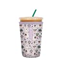 Sok It JavaSok Iced Coffee &amp; Cold Soda Insulated Neoprene Cup Sleeve (Boo-tanicals, Medium: 22-28oz)