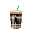 Sok It JavaSok Iced Coffee &amp; Cold Soda Insulated Neoprene Cup Sleeve (Fall Flannel, Small: 16-20oz)