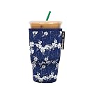 Sok It JavaSok Iced Coffee &amp; Cold Soda Insulated Neoprene Cup Sleeve (Reyn Spooner 50th State Flower, Large: 30-32oz)