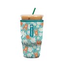 Sok It JavaSok Iced Coffee &amp; Cold Soda Insulated Neoprene Cup Sleeve (Slothing Around, Large: 30-32oz)