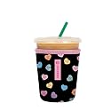 Sok It JavaSok Iced Coffee &amp; Cold Soda Insulated Neoprene Cup Sleeve (Sweet Notes, Small: 16-20oz)