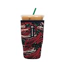 Sok It JavaSok Iced Coffee &amp; Cold Soda Insulated Neoprene Cup Sleeve (Hot Stuff, Large: 30-32oz)