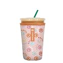 Sok It JavaSok Iced Coffee &amp; Cold Soda Insulated Neoprene Cup Sleeve (Mood Booster, Medium: 22-28oz)