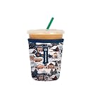 Sok It JavaSok Iced Coffee &amp; Cold Soda Insulated Neoprene Cup Sleeve (Peak Season, Small: 16-20oz)