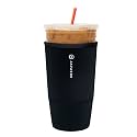 Sok It JavaSok Iced Coffee &amp; Cold Soda Insulated Neoprene Cup Sleeve (Black, XXLarge: 44-48oz)