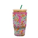 Sok It JavaSok Iced Coffee &amp; Cold Soda Insulated Neoprene Cup Sleeve (Taco 'Bout, Large: 30-32oz)