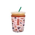 Sok It JavaSok Iced Coffee &amp; Cold Soda Insulated Neoprene Cup Sleeve (PSL, Small: 16-20oz)