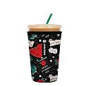 Sok It JavaSok Iced Coffee &amp; Cold Soda Insulated Neoprene Cup Sleeve (Heart &amp; Soul, Medium: 22-28oz)