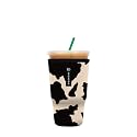 Sok It JavaSok Iced Coffee &amp; Cold Soda Insulated Neoprene Cup Sleeve (Cow Print, XLarge: 38-42oz)