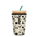Sok It JavaSok Iced Coffee &amp; Cold Soda Insulated Neoprene Cup Sleeve (Wizard's Walk, Medium: 22-28oz)
