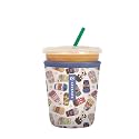 Sok It JavaSok Iced Coffee &amp; Cold Soda Insulated Neoprene Cup Sleeve (Happiest Cup, Small: 16-20oz)