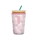 Sok It JavaSok Iced Coffee &amp; Cold Soda Insulated Neoprene Cup Sleeve (Pretty Spooky, Medium: 22-28oz)