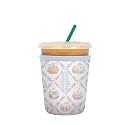 Sok It JavaSok Iced Coffee &amp; Cold Soda Insulated Neoprene Cup Sleeve (Porcelain Pumpkin, Small: 16-20oz)