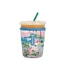 Sok It JavaSok Iced Coffee & Cold Soda Insulated Neoprene Cup Sleeve (Beachside Bliss, Small: 16-20oz)